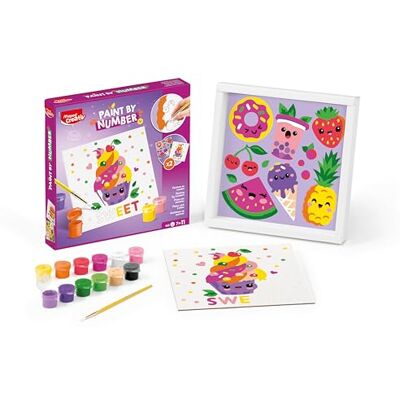 Kit de pintura numérica Maped Creativ Cupcake y Multifood - Kit de pintura Kit de pintura numérica Maped Creativ Cupcake y Multifood - Kit de pintura