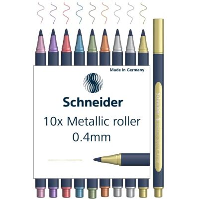 Schneider Paint-It 050 Juego de bolígrafos metálicos (0,4 mm, 10 unidades) Schneider Paint-It 050 Juego de bolígrafos metálicos (0,4 mm, 10 unidades)