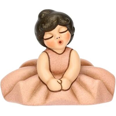THUN Bailarina Rosa sentada cerámica Colección Bombonera 6.3 x 4.9 x 5 cm THUN Bailarina Rosa sentada cerámica Colección Bombonera 6.3 x 4.9 x 5 cm