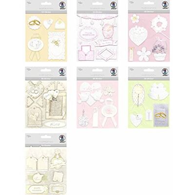 Ursus 10154116 Set de Pegatinas Creativas Wedding 2, Set con 15 Hojas de Pegatinas, Autoadhesivas, fáciles de Quitar, aptas para Hacer Tarjetas Ursus 10154116 Set de Pegatinas Creativas Wedding 2, Set con 15 Hojas de Pegatinas, Autoadhesivas, fáciles de Quitar, aptas para Hacer Tarjetas
