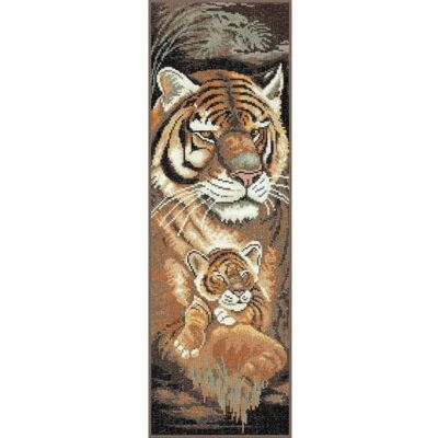 Lanarte - Tiger mother & cub - 14-count Aida Lanarte - Tiger mother & cub - 14-count Aida