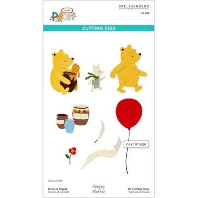 Spellbinders Pooh & Piglet Troqueles grabados de The Say Cheese Classic Pooh Collection en colaboración con Simple Stories Spellbinders Pooh & Piglet Troqueles grabados de The Say Cheese Classic Pooh Collection en colaboración con Simple Stories