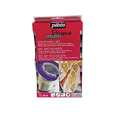 PEBEO Pébéo Fantasy Prisme Set de descubrimiento de 12 tubos de pintura 20 ml surtidos PEBEO Pébéo Fantasy Prisme Set de descubrimiento de 12 tubos de pintura 20 ml surtidos