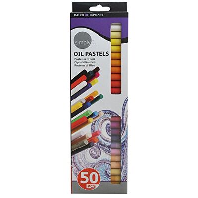 Daler-Rowney Pasteles al óleo Simply - Pack de 50 Daler-Rowney Pasteles al óleo Simply - Pack de 50
