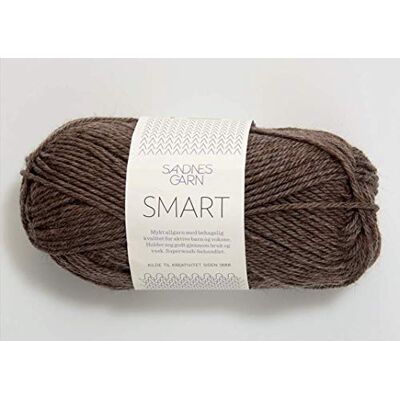 Sandnes Garn Smart Col.2652 Collar mediano (100 m, 50 g), color marrón Sandnes Garn Smart Col.2652 Collar mediano (100 m, 50 g), color marrón