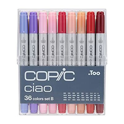 COPIC Pack de 36 marcadores, set B COPIC Pack de 36 marcadores, set B