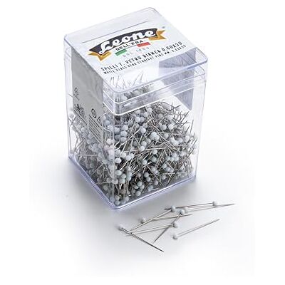 Dell Alfileres de Cabeza de Cristal Blanco, Hierro niquelado, 0,60 x 30 mm, 1000 Unidades Dell Alfileres de Cabeza de Cristal Blanco, Hierro niquelado, 0,60 x 30 mm, 1000 Unidades