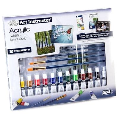 Royal & Langnickel Royal Art Instructor Set PDQ Acrylic Arte, Acrílico, Varios, tamaño único Royal & Langnickel Royal Art Instructor Set PDQ Acrylic Arte, Acrílico, Varios, tamaño único