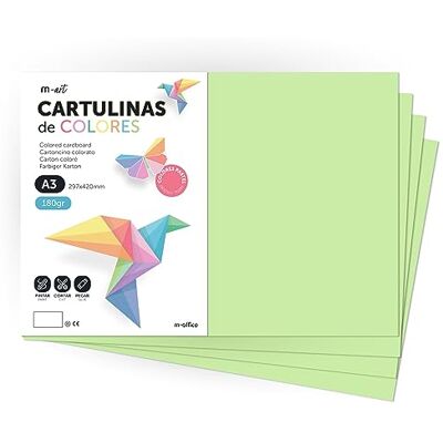 M-Office - Cartulina A4 180g - Colored Cardstock M-Office - Cartulina A4 180g - Colored Cardstock
