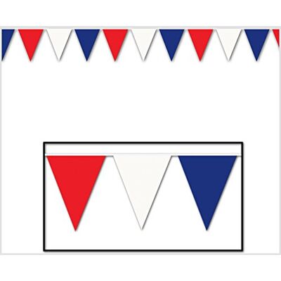 Beistle Red Blue Outdoor Pennant Banner, 17 by 120-Feet Beistle Red Blue Outdoor Pennant Banner, 17 by 120-Feet