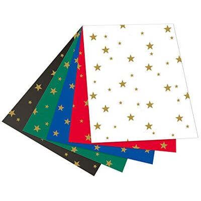 Folia Papel de manualidades 50x70cm Estrellas variadas - Papel de manualidades Folia Papel de manualidades 50x70cm Estrellas variadas - Papel de manualidades