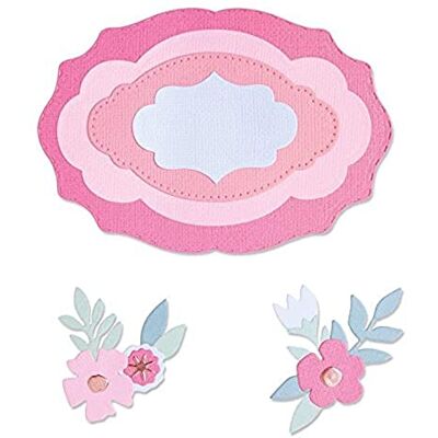 Sizzix Juego de etiquetas en capas Framelits Die Set, paquete de 11 unidades, de Jessica Scott Sizzix Juego de etiquetas en capas Framelits Die Set, paquete de 11 unidades, de Jessica Scott