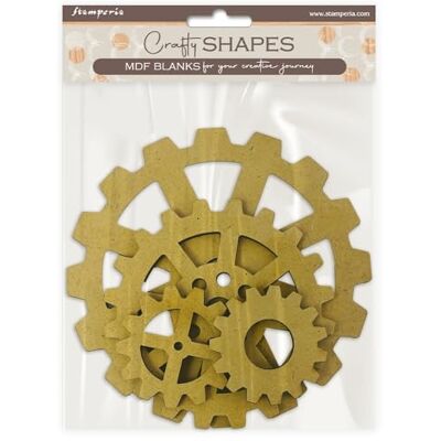 Stamperia Crafty Shapes for Scrapbooks, Albums, Cards, Bullet Journals and More, Decorate with Papers and Paint, Perfect for Hobbies, Crafts, and Gifting (Gardens of Time, Gears) Stamperia Crafty Shapes for Scrapbooks, Albums, Cards, Bullet Journals and More, Decorate with Papers and Paint, Perfect for Hobbies, Crafts, and Gifting (Gardens of Time, Gears)