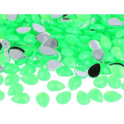Innspiro Z2201409 Neón verde 10x14 mm piedras acrílicas decorativas Innspiro Z2201409 Neón verde 10x14 mm piedras acrílicas decorativas