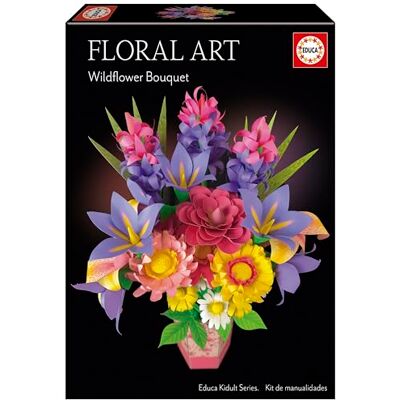 Educa Ramo de Flores Silvestres Floral Art Kit de manualidad para realizar diecinueve flores silvestres de papel sin necesidad de pegamento, ni tijeras. A partir de 14 años () Educa Ramo de Flores Silvestres Floral Art Kit de manualidad para realizar diecinueve flores silvestres de papel sin necesidad de pegamento, ni tijeras. A partir de 14 años ()