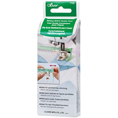 Clover 7709 Pie de Costura deslizable, Color Blanco Clover 7709 Pie de Costura deslizable, Color Blanco