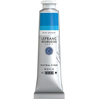 Lefranc Bourgeois Óleo Extra Fino 40ml Tubo de pintura, Azul Espacio Lefranc Bourgeois Óleo Extra Fino 40ml Tubo de pintura, Azul Espacio
