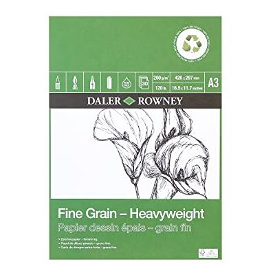 Daler-Rowney ECO Papel de Dibujo de Grano Fino - Papel de Dibujo Daler-Rowney ECO Papel de Dibujo de Grano Fino - Papel de Dibujo