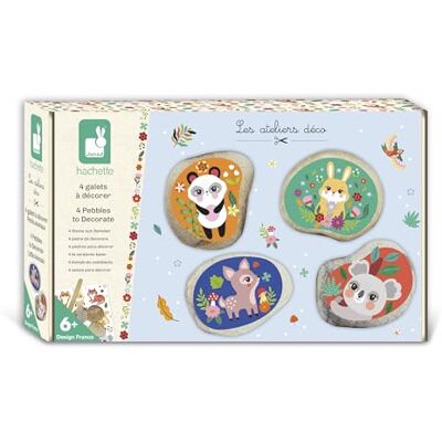 Janod Guijarros para Decorar 4 guijarros por ambas Caras para Decorar con calcomanías Kit de Manualidades para niños Aprendizaje de la motricidad Fina y la concentración A Partir de 6 años Janod Guijarros para Decorar 4 guijarros por ambas Caras para Decorar con calcomanías Kit de Manualidades para niños Aprendizaje de la motricidad Fina y la concentración A Partir de 6 años