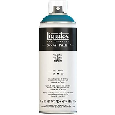 Liquitex Acrílico en Spray, 400 ml, Turquesa (Turquesa) Liquitex Acrílico en Spray, 400 ml, Turquesa (Turquesa)