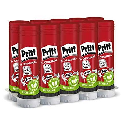 Pritt Stick 43 g Pegamento en barra, Rojo, 10 unidades Pritt Stick 43 g Pegamento en barra, Rojo, 10 unidades