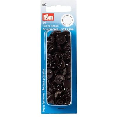 Prym Press Fasteners, Dark Brown, 12.4 mm Prym Press Fasteners, Dark Brown, 12.4 mm