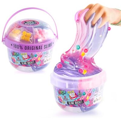 Canal Toys So Slime Súper Cubo de 4 Slimes Grandes con 6 Decoraciones Slime Bucket – De Origen Natural – Sin Pegamento – Mezcla y decora – Todos los Accesorios incluidos Canal Toys So Slime Súper Cubo de 4 Slimes Grandes con 6 Decoraciones Slime Bucket – De Origen Natural – Sin Pegamento – Mezcla y decora – Todos los Accesorios incluidos