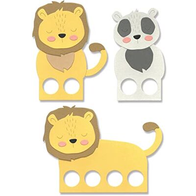Sizzix Juego de troqueles Thinlits, paquete de 9 títeres de dedo de animales por Lisa Jones Capítulo 4 2022 Sizzix Juego de troqueles Thinlits, paquete de 9 títeres de dedo de animales por Lisa Jones Capítulo 4 2022