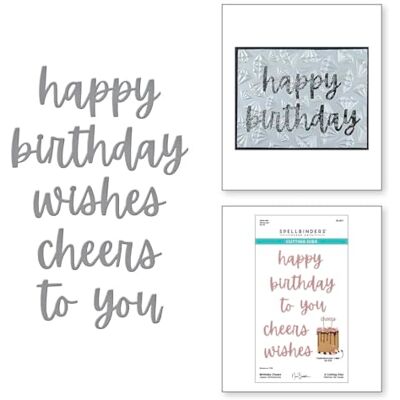 Spellbinders Troqueles grabados de cumpleaños de The Bougie Birthday Collection de Nina Boettcher Spellbinders Troqueles grabados de cumpleaños de The Bougie Birthday Collection de Nina Boettcher