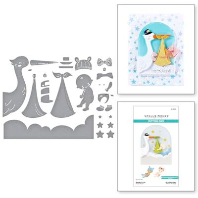 Spellbinders Paquete de troqueles grabados Joy de la colección Little Smiles Spellbinders Paquete de troqueles grabados Joy de la colección Little Smiles