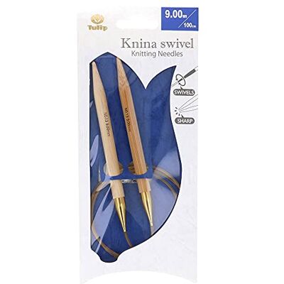 Tulip Agujas Circulares Knina Swivel 100cm 9.00mm 1 Unidad Tulip Agujas Circulares Knina Swivel 100cm 9.00mm 1 Unidad