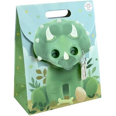 Eurowrap Dino, sac Large + masque 26,5x14x33 cm Paq de 6 Eurowrap Dino, sac Large + masque 26,5x14x33 cm Paq de 6