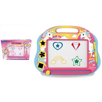LEXIBOOK Tablero de Dibujo magnético mágico Multicolor Unicornio, Juguete Creativo artístico para Las Muchachas, Pluma de la Aguja y Sellos, Rosa/Azul, LEXIBOOK Tablero de Dibujo magnético mágico Multicolor Unicornio, Juguete Creativo artístico para Las Muchachas, Pluma de la Aguja y Sellos, Rosa/Azul,