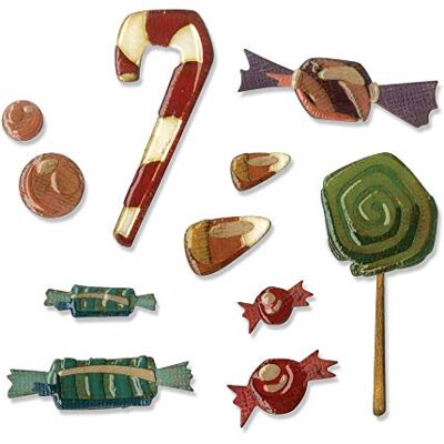 Sizzix Troquel Thinlits Die Set 11 piezas Dulcitos Sizzix Troquel Thinlits Die Set 11 piezas Dulcitos