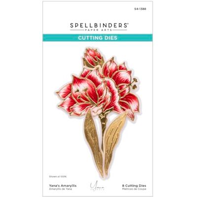 Spellbinders Yana's Amaryllis Troqueles grabados de la colección Amaryllis Christmas de Yana Smakula Spellbinders Yana's Amaryllis Troqueles grabados de la colección Amaryllis Christmas de Yana Smakula