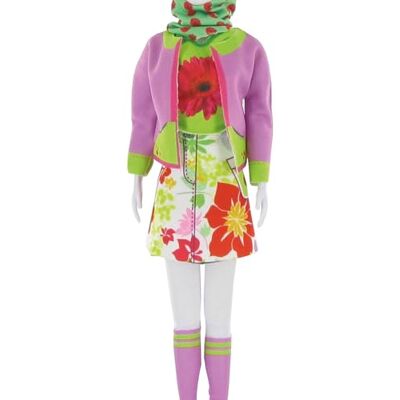 Vervaco Ropa de muñeca Nivel 2 Flor de Caramelo - Atuendo Vervaco Ropa de muñeca Nivel 2 Flor de Caramelo - Atuendo
