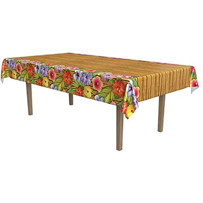 Beistle Luau Tablecover, 54 by 108-Inch Beistle Luau Tablecover, 54 by 108-Inch