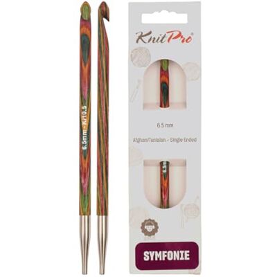 Gancho de ganchillo Afghan KnitPro K20750 - Multicolor - 6,5 mm - Herramienta de ganchillo Gancho de ganchillo Afghan KnitPro K20750 - Multicolor - 6,5 mm - Herramienta de ganchillo