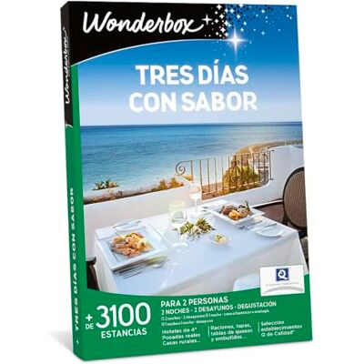 WONDERBOX Caja Regalo Tres Días con Sabor para 2 Personas WONDERBOX Caja Regalo Tres Días con Sabor para 2 Personas