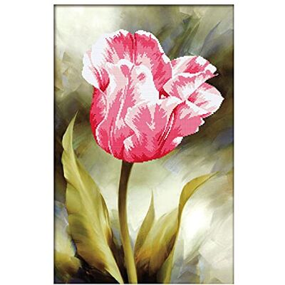 Pracht Creatives Hobby Set de bordado Mariquita Solitaria Elegante, set de punto de cruz aprox. 42 x 66 cm, set completo para un cuadro de bordado angular, pasatiempo de manualidades para adultos y niños a partir de 8 años Pracht Creatives Hobby Set de bordado Mariquita Solitaria Elegante, set de punto de cruz aprox. 42 x 66 cm, set completo para un cuadro de bordado angular, pasatiempo de manualidades para adultos y niños a partir de 8 años