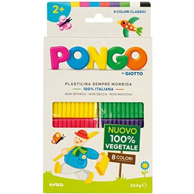 Giotto Pongo 8 x 33 g, colores primarios Giotto Pongo 8 x 33 g, colores primarios