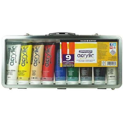 Daler Rowney Daler-Rowney Graduate 120ml Set de Pintura Acrílica, Multicolor () Daler Rowney Daler-Rowney Graduate 120ml Set de Pintura Acrílica, Multicolor ()