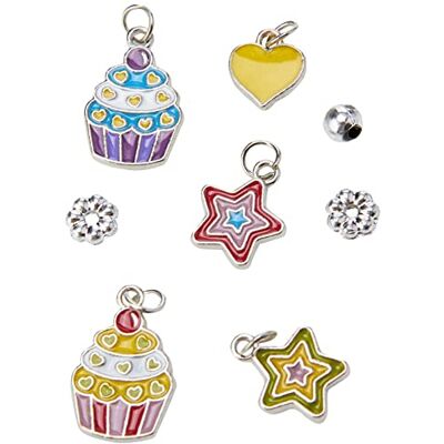 Baker Ross Brazaletes con Dijes de Cupcake Paquete de 3, Manualidades para Niños () Baker Ross Brazaletes con Dijes de Cupcake Paquete de 3, Manualidades para Niños ()