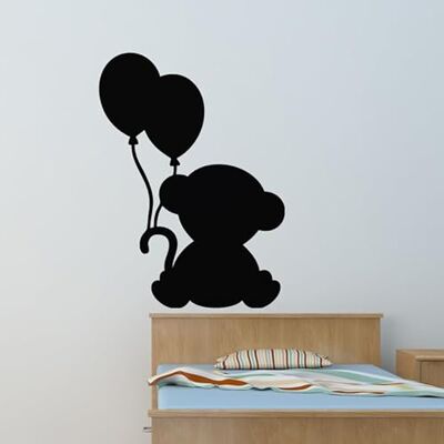 Ambiance Sticker Ambiance Adhesivo decorativo para pared (135 x 100 cm), diseño de ositos con globos Ambiance Sticker Ambiance Adhesivo decorativo para pared (135 x 100 cm), diseño de ositos con globos