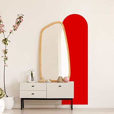 Ambiance Sticker Adhesivo de Arco de Arte Moderno y Sencillo para Sala de Estar, Papel Pintado Bohemio Grande para Decorar Dormitorio L58 x H140 cm Tomate Rojo Ambiance Sticker Adhesivo de Arco de Arte Moderno y Sencillo para Sala de Estar, Papel Pintado Bohemio Grande para Decorar Dormitorio L58 x H140 cm Tomate Rojo