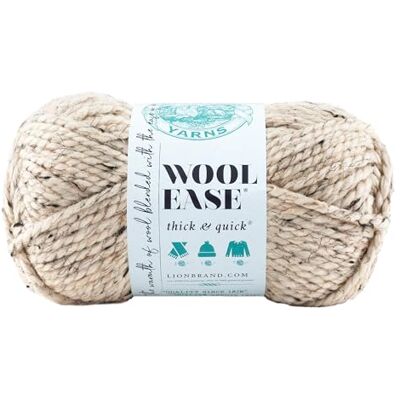 Lion Brand - Wool-Ease Thick Quick - Oatmeal - Bulky - Yarn Lion Brand - Wool-Ease Thick Quick - Oatmeal - Bulky - Yarn