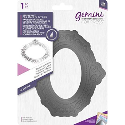 Gemini Cut n Die Elementos de Troquel de Corte de Lámina il N ’-Marco Provenzal, Negro, 4.2" x 4.9 Gemini Cut n Die Elementos de Troquel de Corte de Lámina il N ’-Marco Provenzal, Negro, 4.2" x 4.9