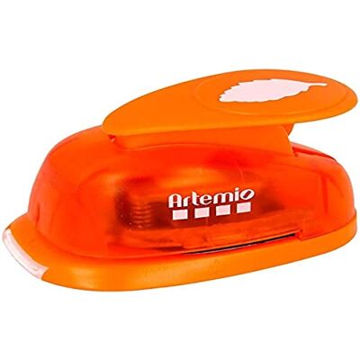Artemio 2,5 cm Big Palanca de Hoja número 1 Perforadora, Naranja Artemio 2,5 cm Big Palanca de Hoja número 1 Perforadora, Naranja