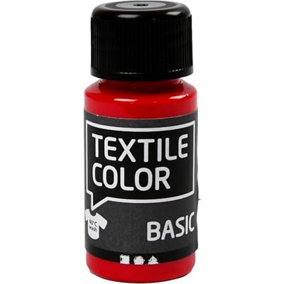 Creativ Pintura semicubrante para Tela, Color Rojo primario, Talla única Creativ Pintura semicubrante para Tela, Color Rojo primario, Talla única