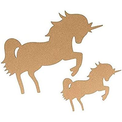 Artemio Silueta de madera mdf Unicornio 15 cm Artemio Silueta de madera mdf Unicornio 15 cm